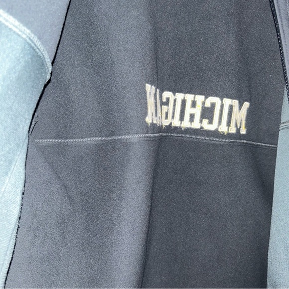 COLUMBIA MICHIGAN WOLVERINES MENS CHARCOAL ASCENDER HEAVYWEIGHT JACKET XL - Picture 4 of 4